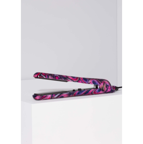 PYT Professional Infrared Heat Straightener and Curler Pink Peacock Pattern