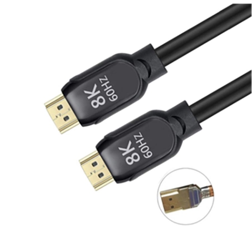 Millenium - HDMI 2.1 Cables Compatible 8K, Length 1m, Thin Plug, 60 Hz, 48 GBPS, Black
