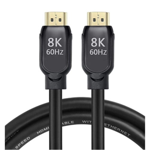 MILLENIUM  - HDMI 2.1 Cables Compatible 8K, Length 3M, Thin Plug, 60 Hz, 48 GBps In Black