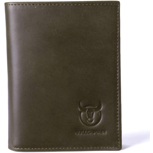 Classier Bullcaptain Large Capacity Genuine Leather Bifold Wallet/Credit Card Holder for Men with 15 Card Slots QB-027 - Gray