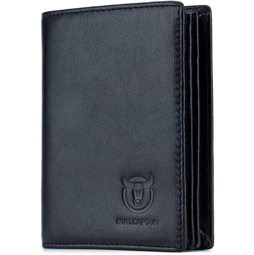 Classier Bullcaptain Large Capacity Genuine Leather Bifold Wallet ...