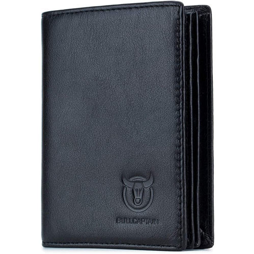 Classier Bullcaptain Large Capacity Genuine Leather Bifold Wallet