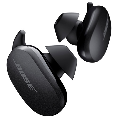 Écouteurs boutons 100 % sans fil à suppression du bruit QuietComfort de Bose - Noir
