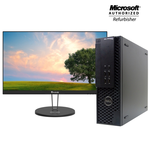 Refurbished - Dell Precision T1700 SFF WorkStation PC with 27 inch Monitor | NVIDIA GT1050Ti 4GB | Intel Core i7 4th Gen | 32GB RAM 1000GB SSD |