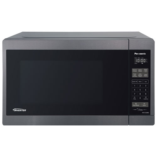 Panasonic Genius 1.3 Cu. Ft. Microwave (NNSC688S) - Black Stainless - Refurbished