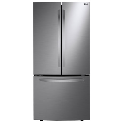 LG 33" 25.1 Cu. Ft. French Door Refrigerator - Platinum Silver Steel