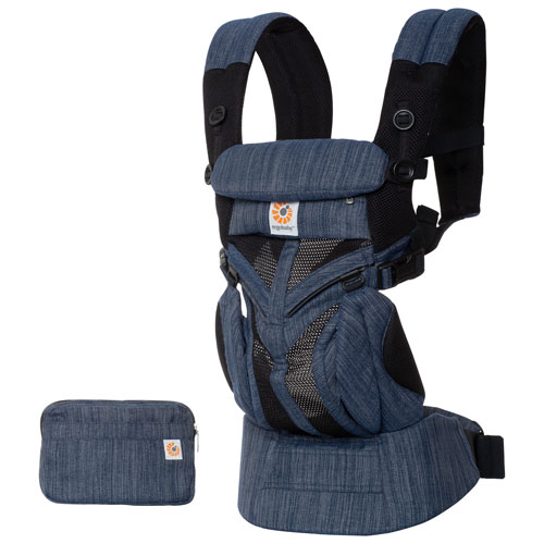 Porte-bébé en tissu maillé aéré à quatre positions Omni 360 Cool Air Mesh d'Ergobaby - Indigo