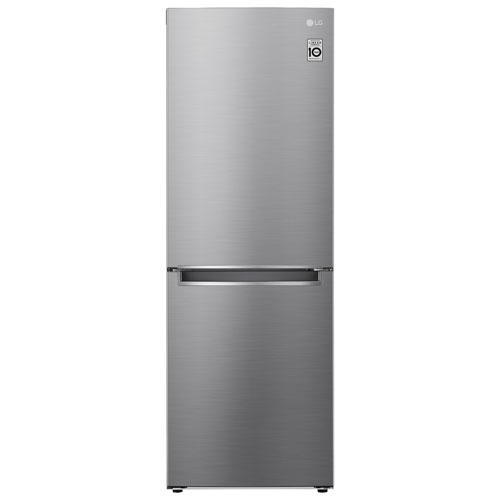 LG 24" 10 Cu. Ft. Bottom Freezer Refrigerator with LED Lighting - Platinum Silver