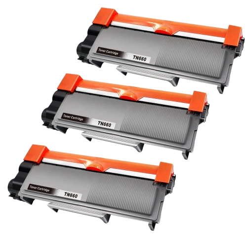 toner4U -3Pack compatible TN660 Toner Cartridge for Brother TN-660,TN-630,TN630,DCP-L2520DW,DCP-L2540DW,HL-L2300D,HL-L2305W,HL-L2320D