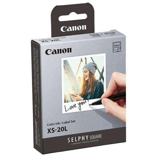 Canon Selphy Square QX10 XS-20L Colour Ink & Label Set
