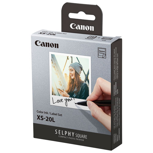 Canon Selphy Square QX10 XS-20L Colour Ink & Label Set | Best 