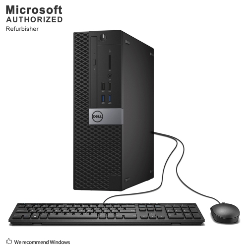 DELL  Refurbished (Good) - Optiplex 3060 Sff, Intel Six Core I5 8500 Up to 4.1 Ghz, 16 GB Ddr4 Ram, 512 GB SSD, Windows 10 Pro 64 Bit (En/fr/es)