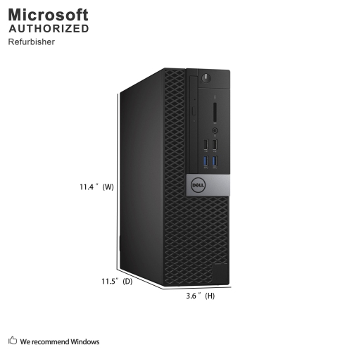 Dell OptiPlex 3060 Small Form Factor Desktop - Intel Core i5-8500, 16GB Memory, 512GB SSD, Win 10 Pro (EN/FR) by DELL - Refurbished condition - Image 4