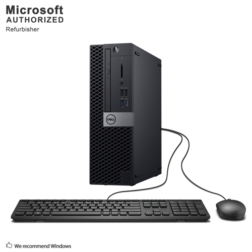 Dell OptiPlex 7070 SFF, Intel Core i7 9700 up to 4.7 GHz (8-Core), 16 GB DDR4 RAM, 512 GB SSD, Windows 10 Pro 64 Bit (EN/FR/ES) by DELL - Refurbished condition - CA$499.00
