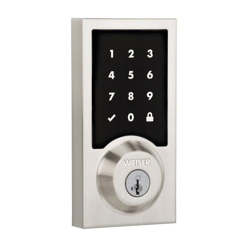 Kwikset Smartcode 916 Touchscreen Electronic Deadbolt With Z Wave Wireless Remote Home Automation Compatibility And Smartkey Re Key Technology In Satin Nickel Deadbolts Amazon Canada