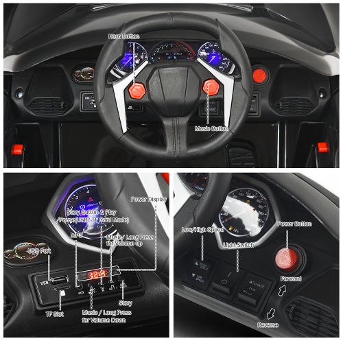 Voiture électrique pour enfant 12V Costway – 2,4G, MP3