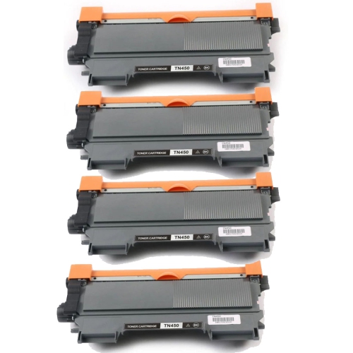 TONER4U  - 4 Pack Compatible Tn450 Toner Cartridge for Brother