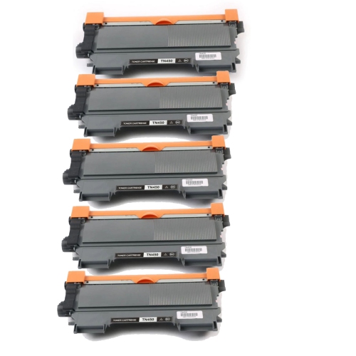 toner4U - 5 Pack Compatible TN450 Toner Cartridge for Brother TN-450,TN420,TN-420,DCP-7060D, DCP-7065, HL-2220, HL-2230, HL-2240, HL-2240D, HL-2242D,