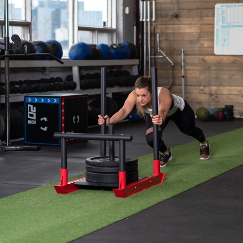 PRISP Weighted Power Sled for Speed and Strength Training - Push and Pull Prowler