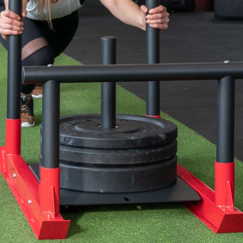 PRISP Weighted Power Sled for Speed and Strength Training - Push and Pull Prowler