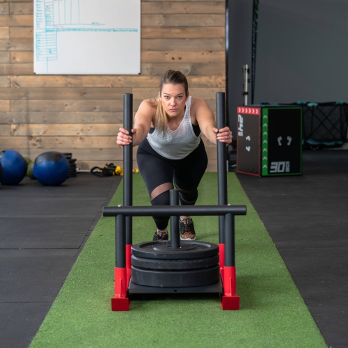 PRISP Weighted Power Sled for Speed and Strength Training - Push and Pull Prowler