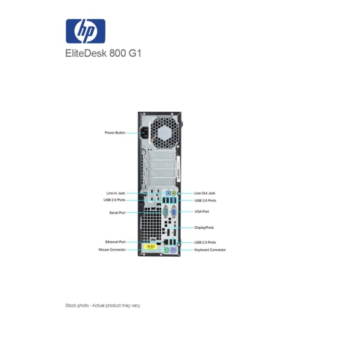 Refurbished - HP EliteDesk 800 G1 SFF Core i7-4770 3.40GHz 16GB 240GB SSD DVDRW WIN 10 PRO