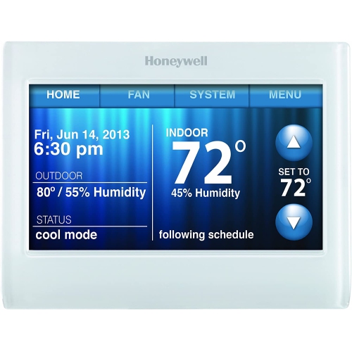 Honeywell Wi-Fi 9000 Color Touchscreen Smart Thermostat