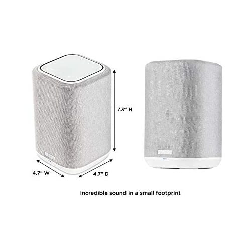Denon Home 150 Wireless Speaker | HEOS Built-in, AirPlay 2, and Bluetooth | Alexa Compatible | Compact Design | White