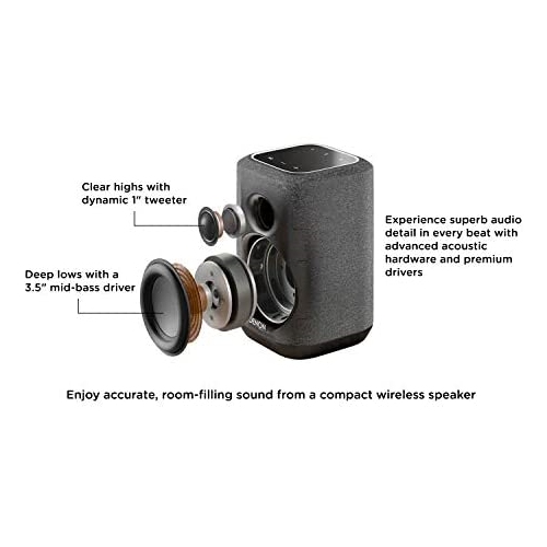 Denon Home 150 Wireless Speaker | HEOS Built-in, AirPlay 2, and Bluetooth | Alexa Compatible | Compact Design | White