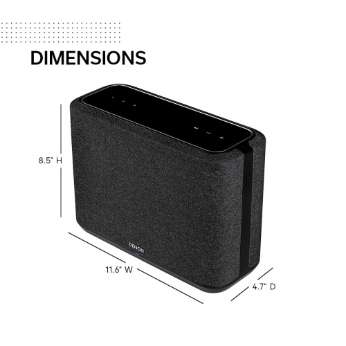 Denon Home 250 Wireless Speaker | HEOS Built-in, AirPlay 2, and Bluetooth | Alexa Compatible | Stunning Design | Black