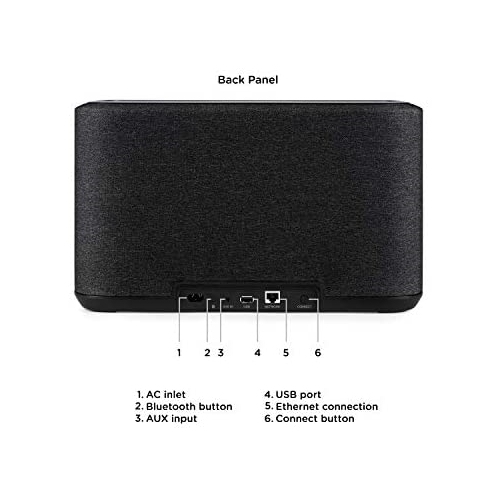 Denon Home 350 Wireless Speaker | HEOS Built-in, AirPlay 2, and Bluetooth | Alexa Compatible | Stunning Design | Black