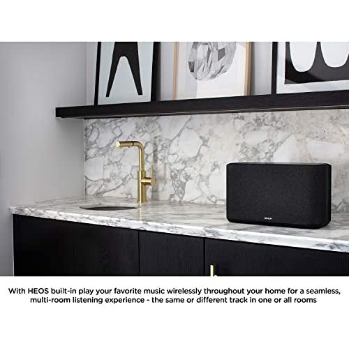 Denon Home 350 Wireless Speaker | HEOS Built-in, AirPlay 2, and Bluetooth | Alexa Compatible | Stunning Design | Black