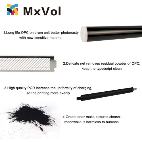 MxVol Compatible Canon 051H 051 CRG-051H High Capacity Toner Cartridge, High Yield 4,100 Pages Cartridge Replacement