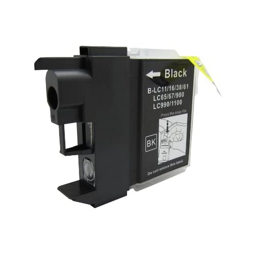 Paquet de 11 cartouches d’encre compatibles Brother LC-61, LC-65 5 noir, 2 cyan, 2 magenta, 2 jaunes pour les imprimantes MFC-J410, DCP-145C