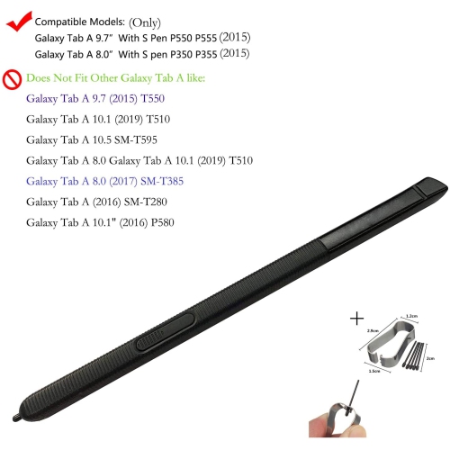 Eaglestar P550 Replacement Touch Stylus S Pen For Samsung Galaxy Tab A With S Pen 9 7 Sm P550nzaaxar P550 P555 Galaxy Best Buy Canada