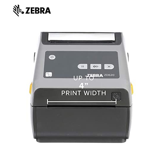 Zebra ZD620d Direct Thermal Desktop Printer 300 dpi Print Width 4 in Ethernet Serial USB ZD62043-D01F00EZ