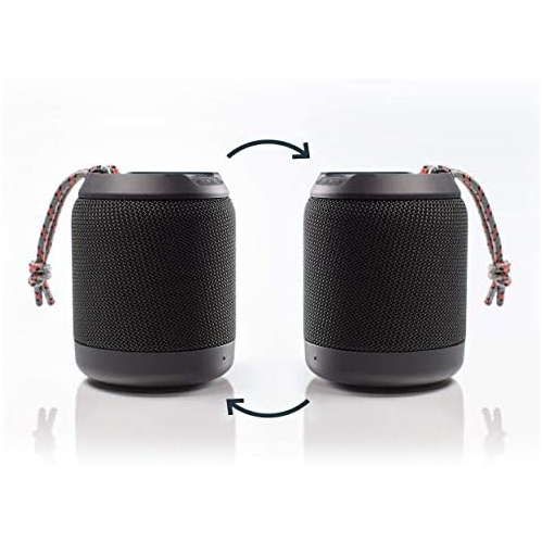 Braven BRV-Mini - Waterproof Pairing Speakers - Rugged Portable Wireless Speaker - 12 Hours of Playtime - Grey