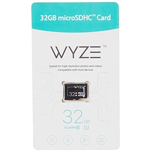 Wyze Labs Expandable Storage 32GB MicroSDHC Card Class 10, Black - WYZEMSD32C10