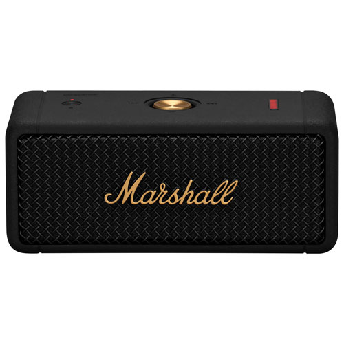 Marshall Emberton Waterproof Bluetooth Wireless Speaker - Black/Brass