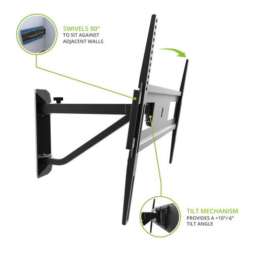Kanto FMC1 Telescoping Corner TV Wall Mount for 40" - 60" TVs