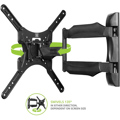 Kanto M300 Full Motion TV Wall Mount for 26" - 55" TVs - Black