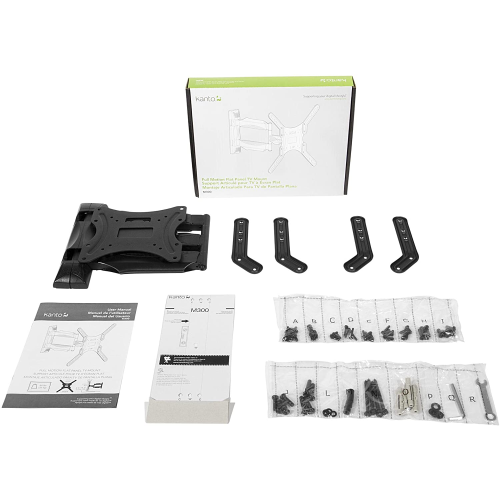 Kanto M300 Full Motion TV Wall Mount for 26" - 55" TVs - Black