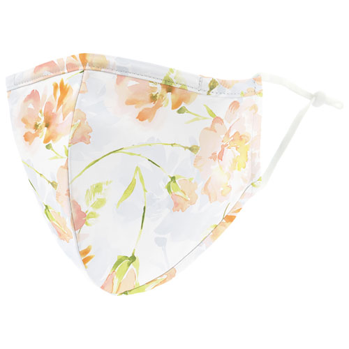 Masque en tissu réutilisable 3 épaisseurs pour adultes de Weddingstar - Floral pastel