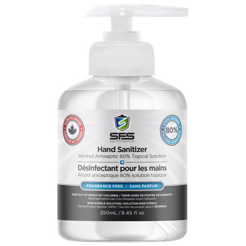 SFS Hand Sanitizer - 80% Alcohol - 250mL