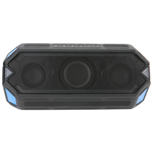 Haut-parleur sans fil Bluetooth étanche HydraBoom d'Altec Lansing - Noir/Bleu royal