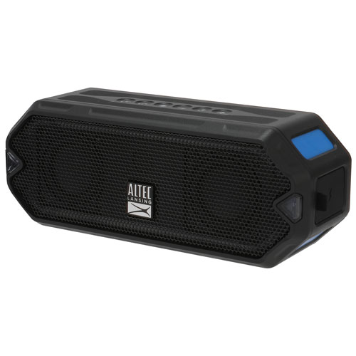 Altec Lansing HydraJolt Waterproof Bluetooth Wireless Speaker - Black/Royal Blue