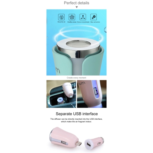 Car Air Aroma Diffuser with Car Charger USB Car Aroma Home fragrance (FREE SHIPPING)