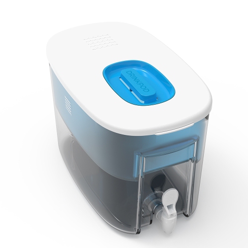 2 Drinkpod – Filtre à eau alcaline Ionisateur (6 filtres), purificateur d' eau de comptoir, grand pichet d'eau alcaline, eau ionisée à pH élevé,  capacité de 2.4 gallons