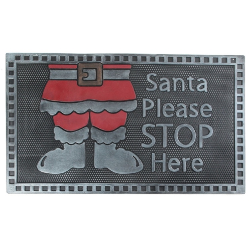 MAISON CONCEPTS  Rubber Mat (Santa - Please Stop Here)