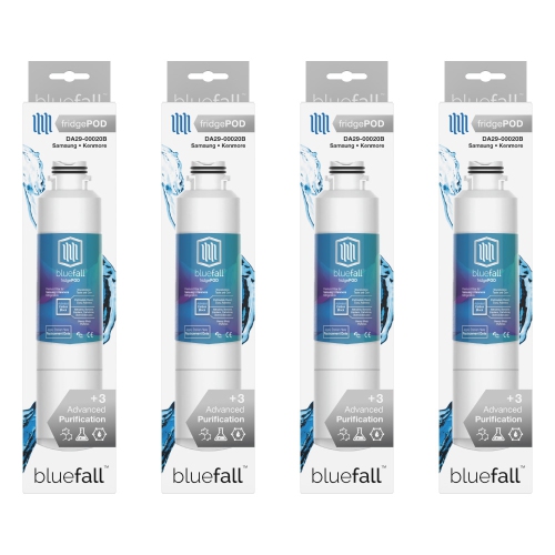 Filtre à eau DA29-00020B de Samsung compatible avec les modèles de 4 réfrigérateurs de BlueFall
